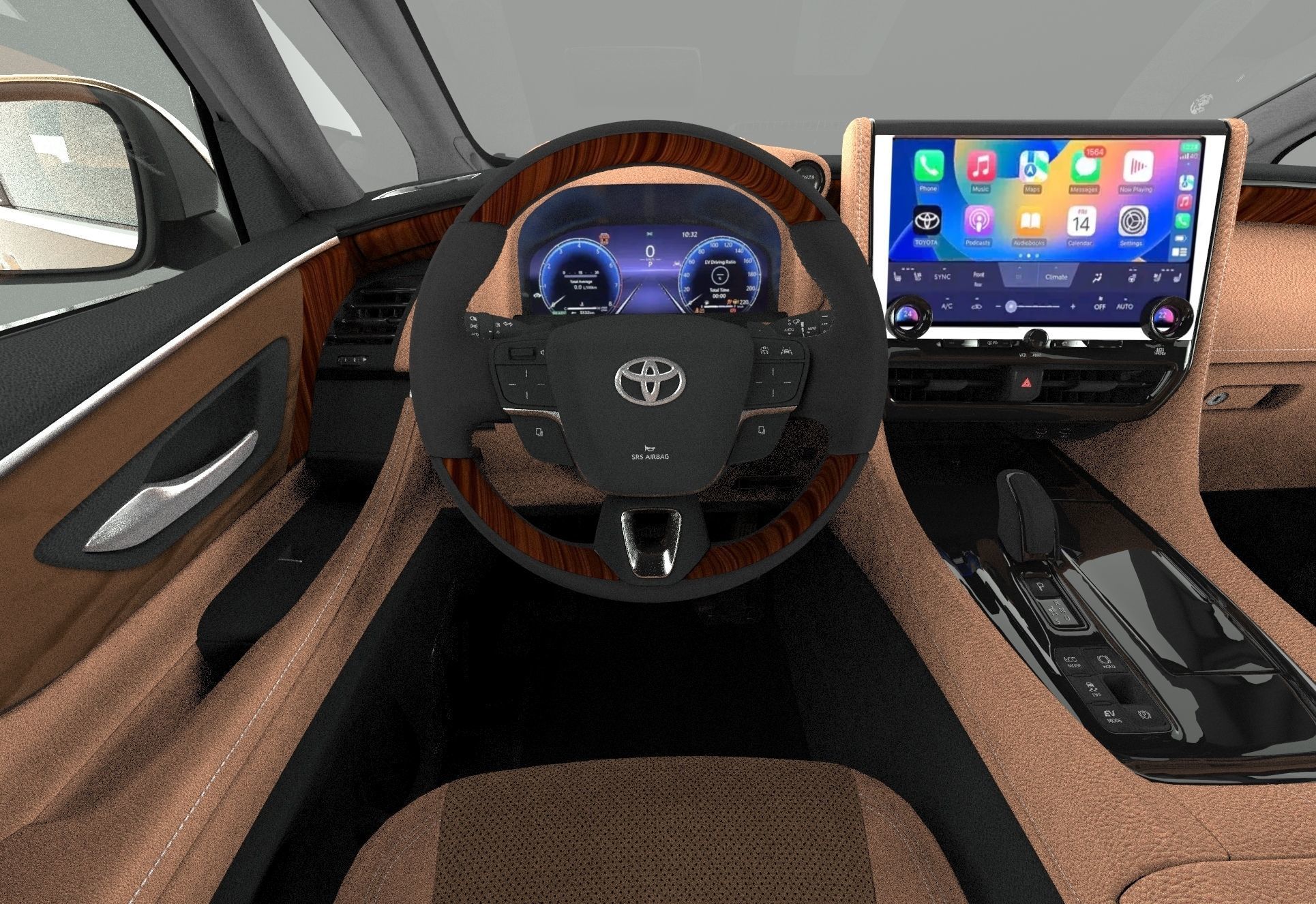 Toyota Alphard Vellfire 2023 HQ interior 3D model_24