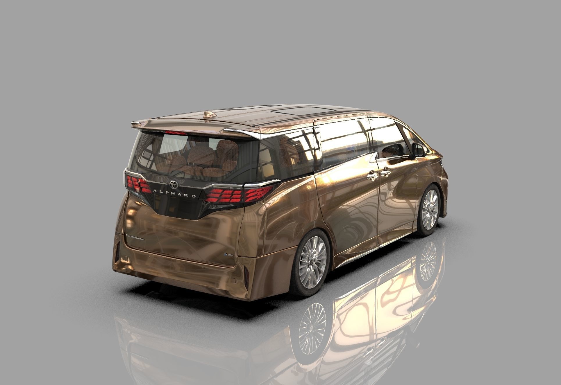 Toyota Alphard Vellfire 2023 HQ interior 3D model_6