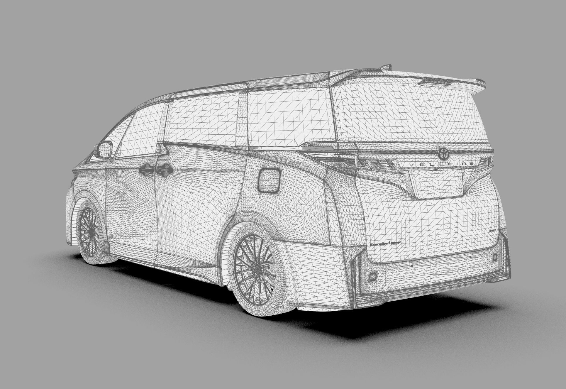 Toyota Alphard Vellfire 2023 HQ interior 3D model_84