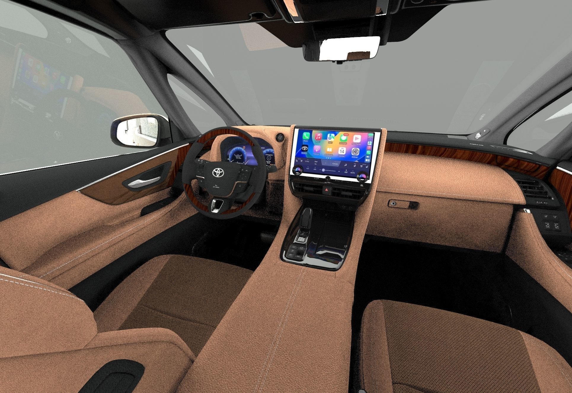 Toyota Alphard Vellfire 2023 HQ interior 3D model_22