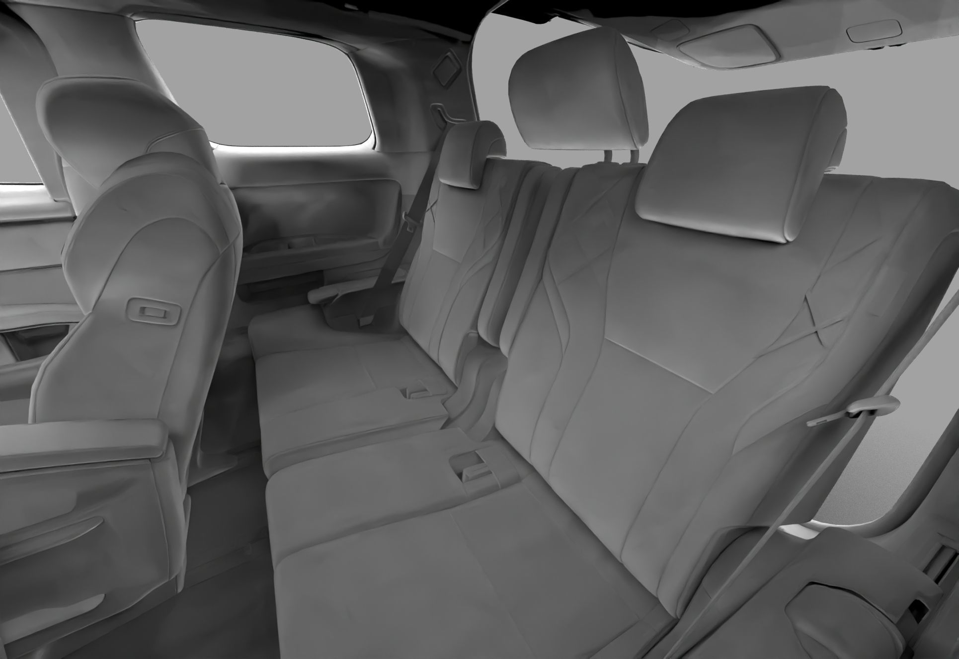 Toyota Alphard Vellfire 2023 HQ interior 3D model_62