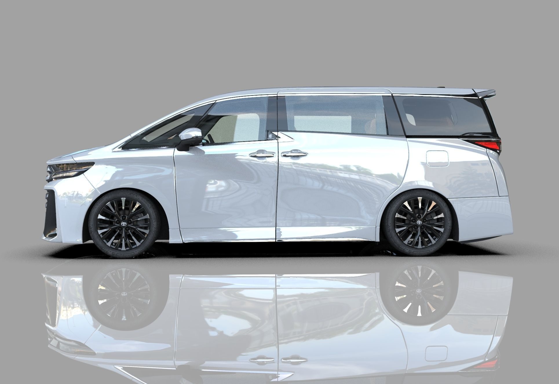 Toyota Alphard Vellfire 2023 HQ interior 3D model_32