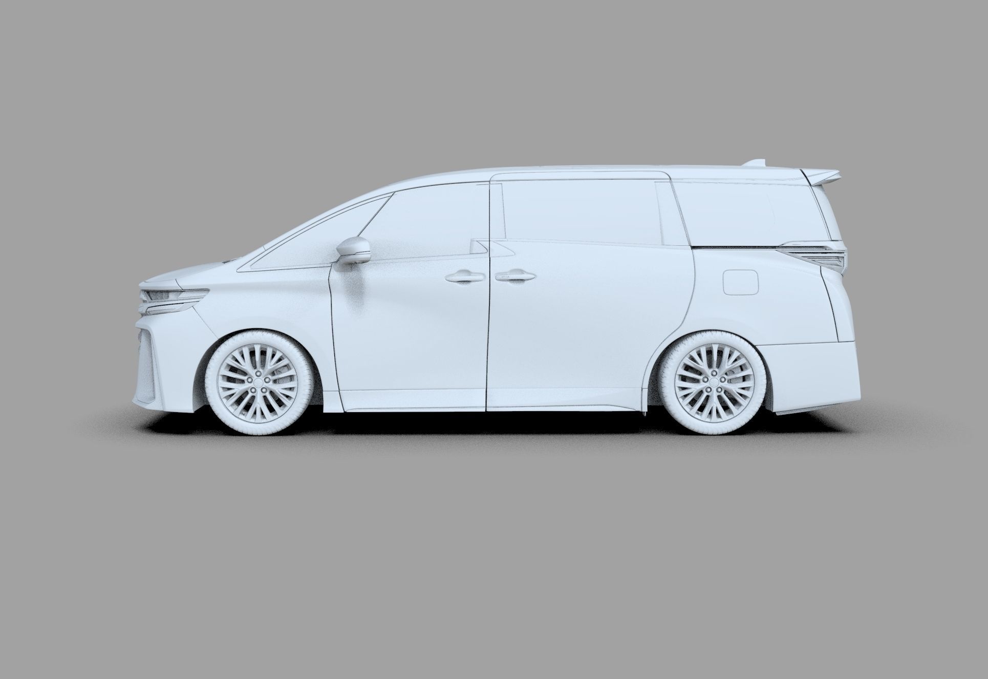 Toyota Alphard Vellfire 2023 HQ interior 3D model_67