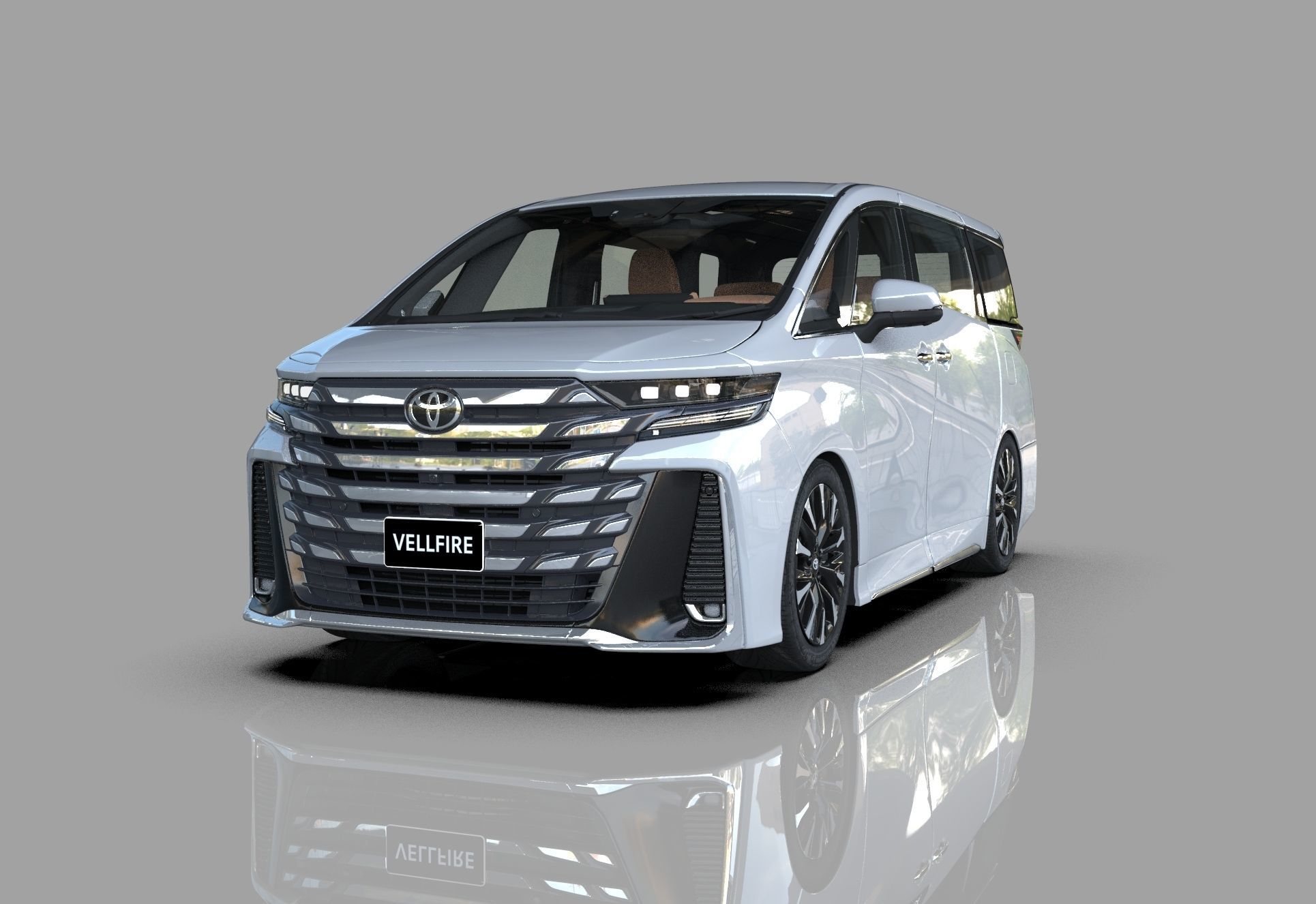 Toyota Alphard Vellfire 2023 HQ interior 3D model_30