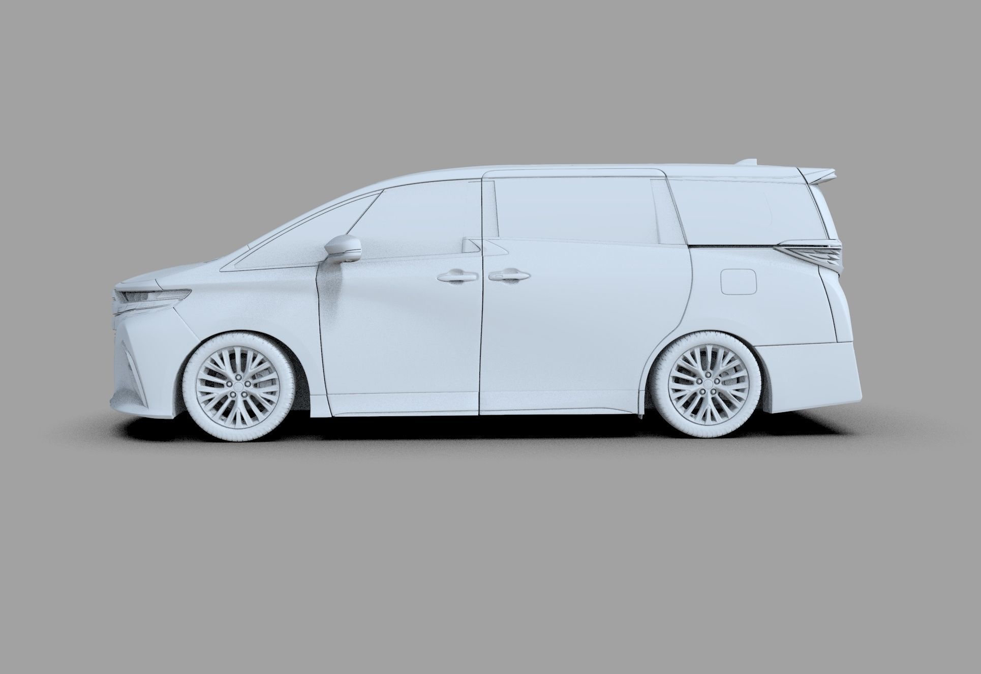 Toyota Alphard Vellfire 2023 HQ interior 3D model_52