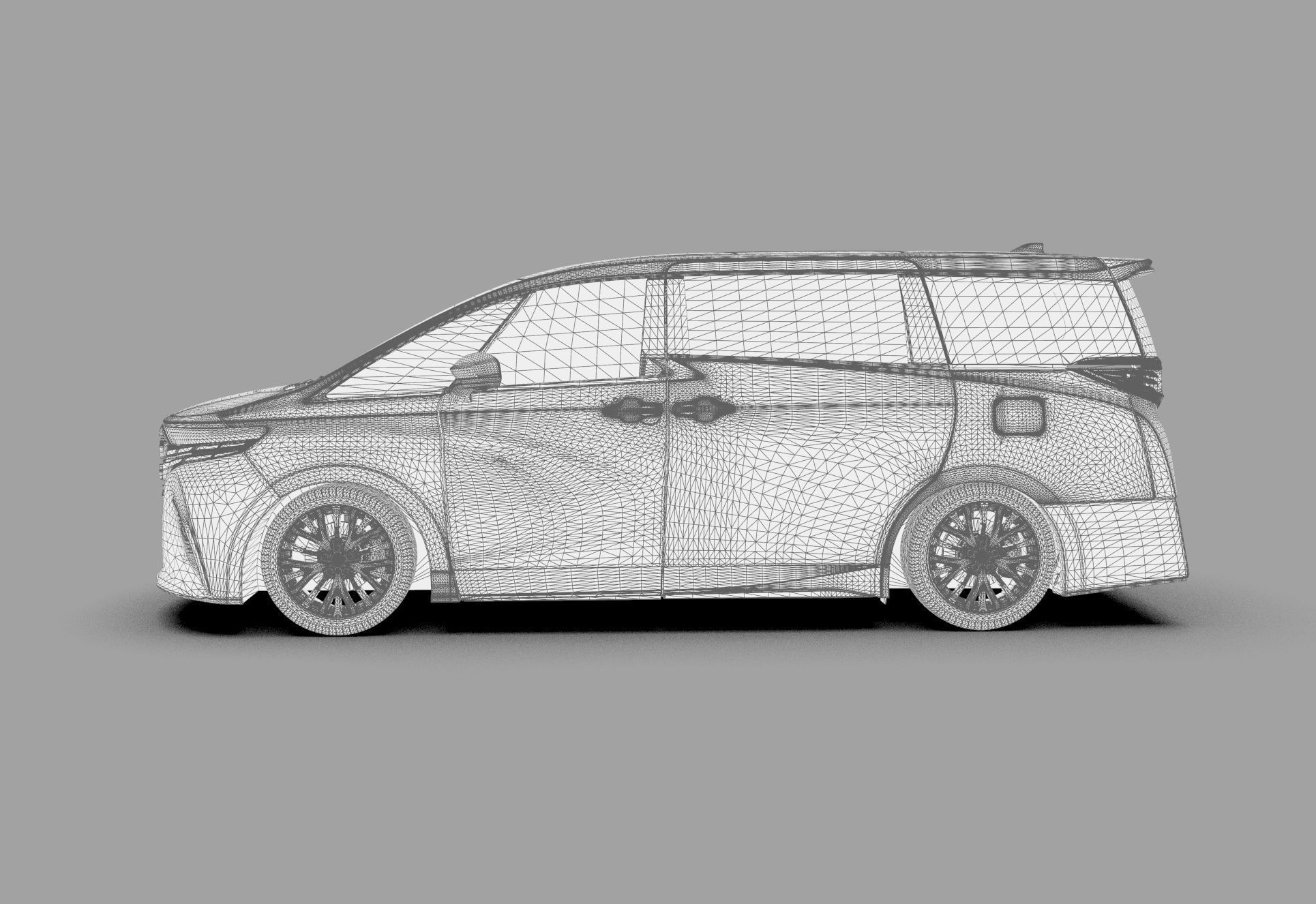 Toyota Alphard Vellfire 2023 HQ interior 3D model_70