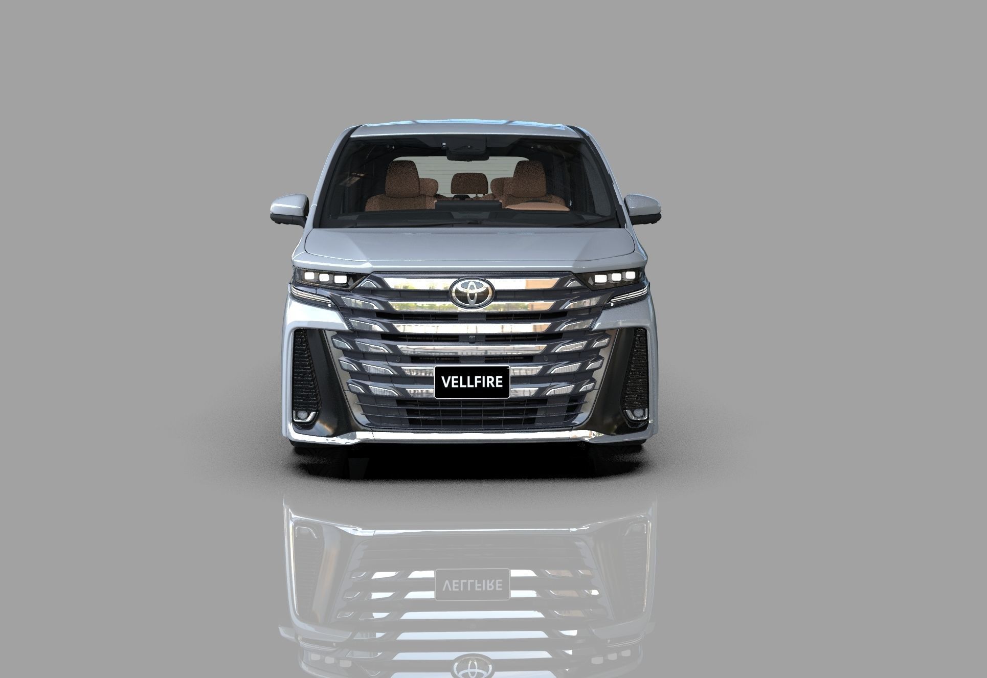 Toyota Alphard Vellfire 2023 HQ interior 3D model_41