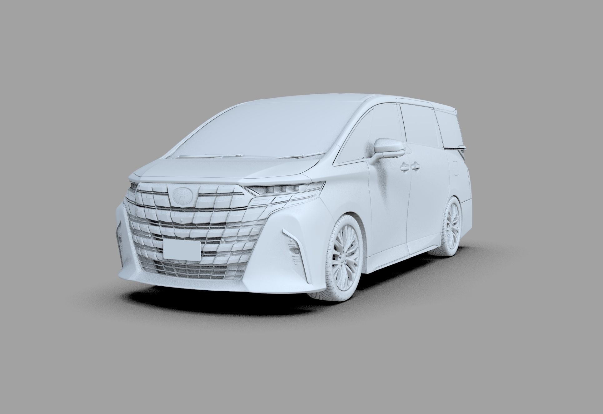 Toyota Alphard Vellfire 2023 HQ interior 3D model_48