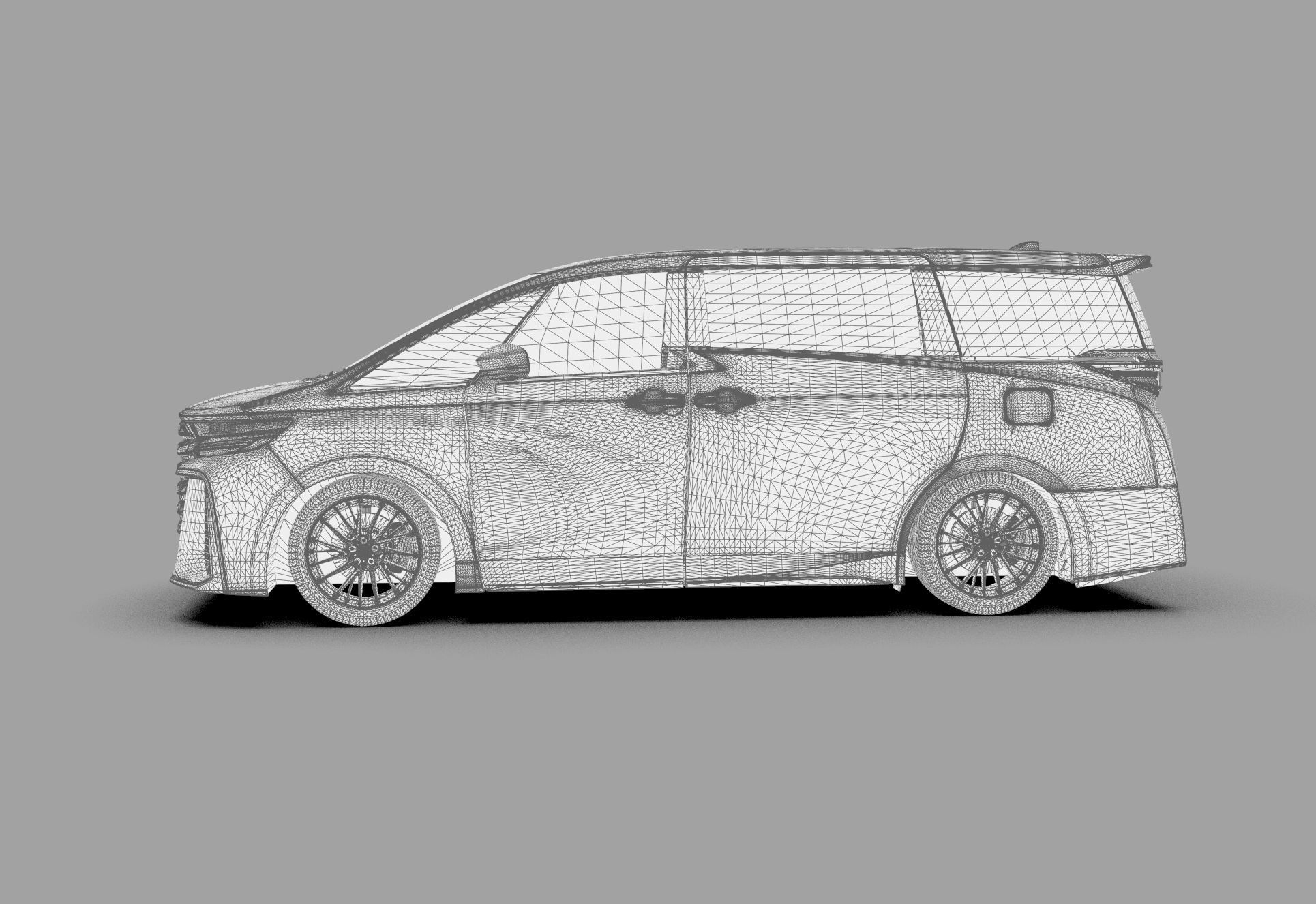 Toyota Alphard Vellfire 2023 HQ interior 3D model_85