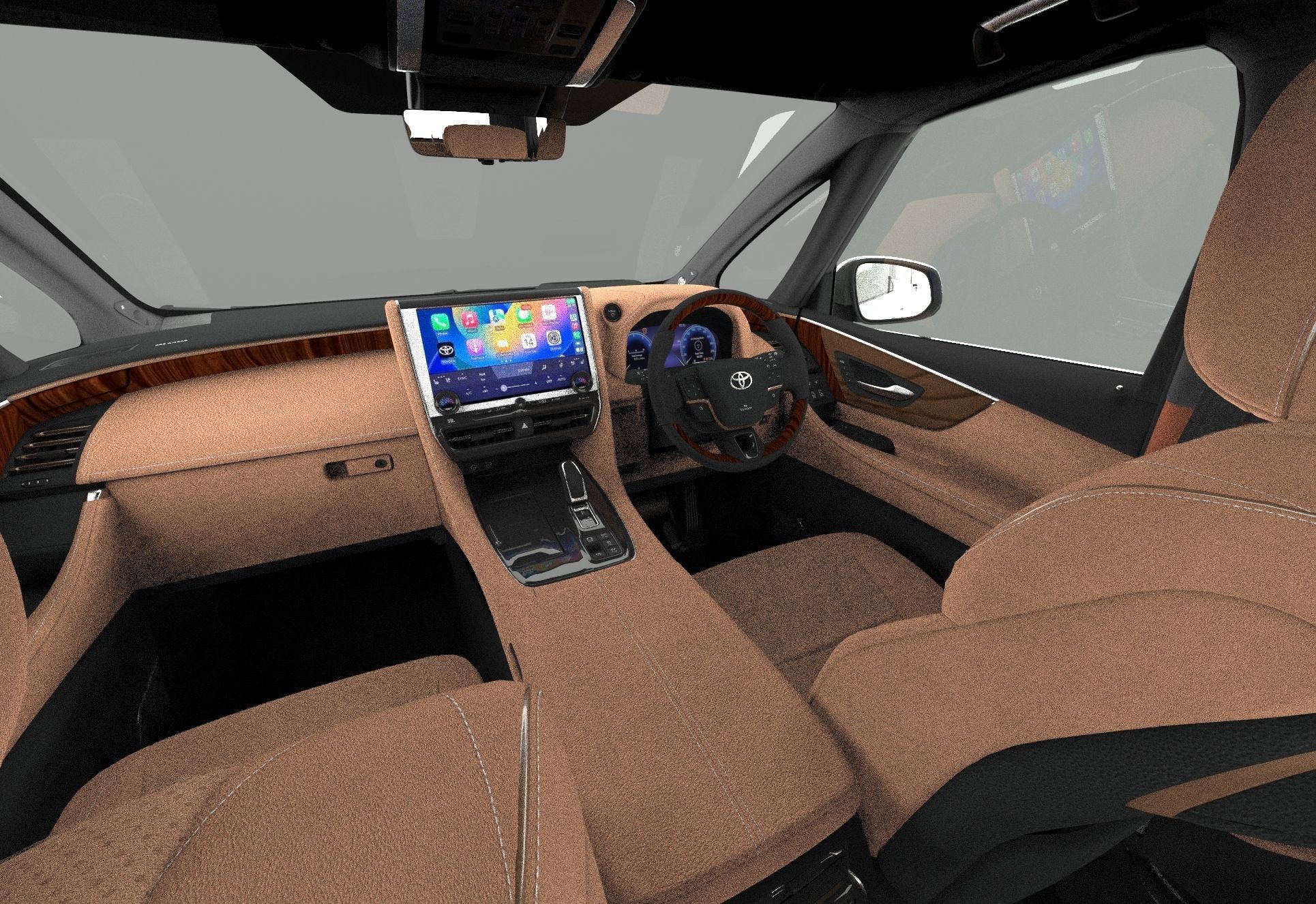 Toyota Alphard Vellfire 2023 HQ interior 3D model_46