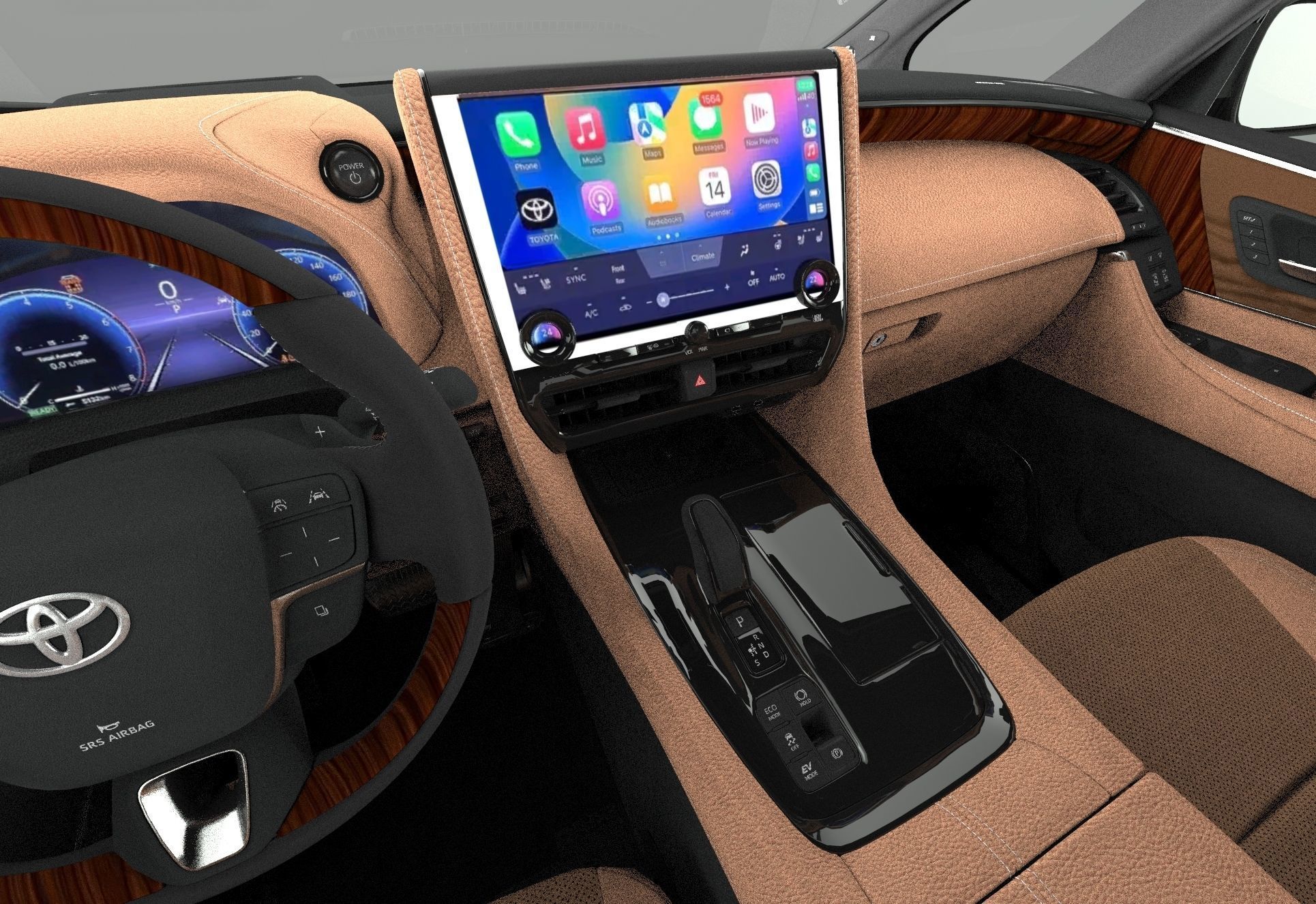 Toyota Alphard Vellfire 2023 HQ interior 3D model_25