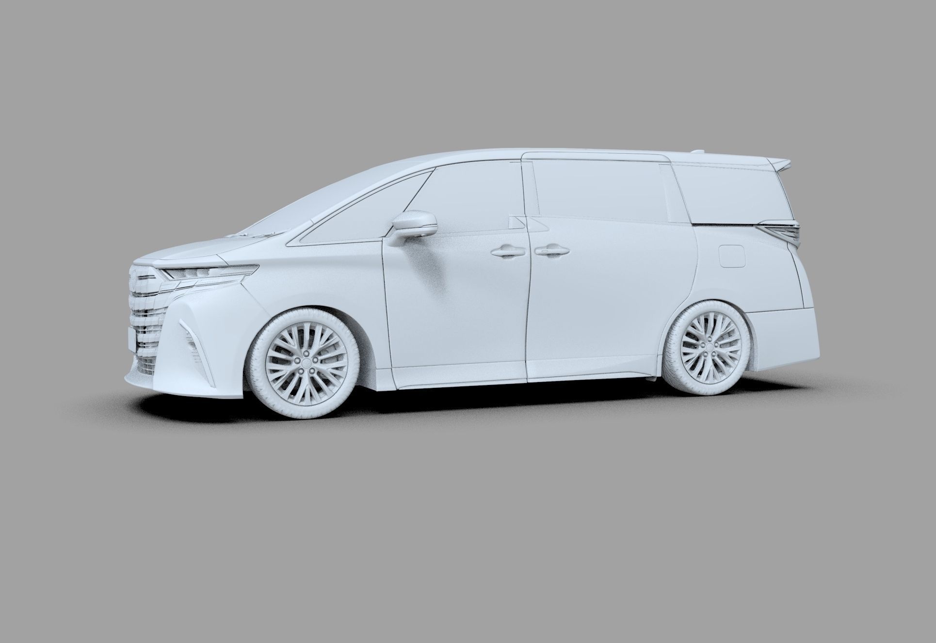 Toyota Alphard Vellfire 2023 HQ interior 3D model_50