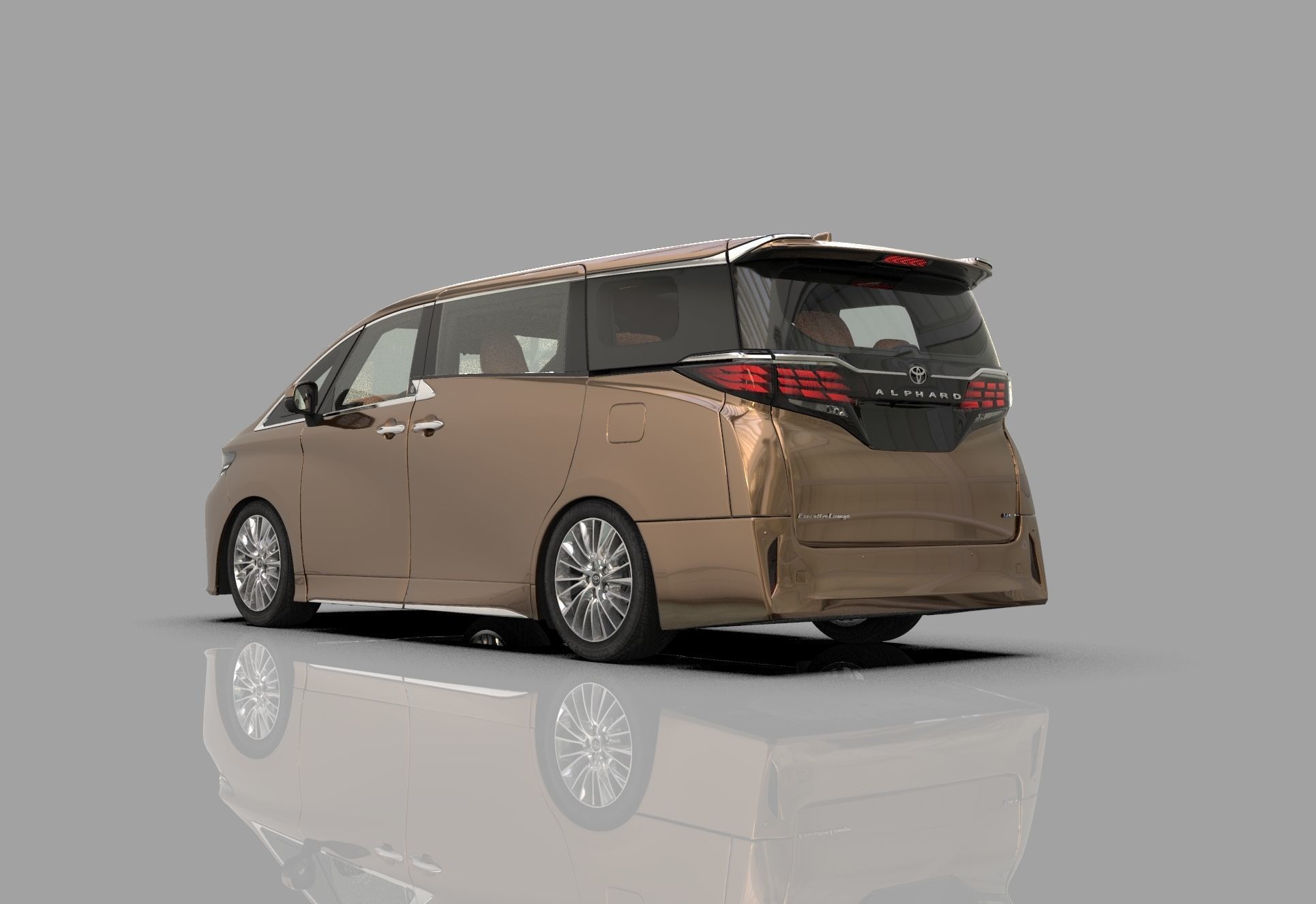 Toyota Alphard Vellfire 2023 HQ interior 3D model_3
