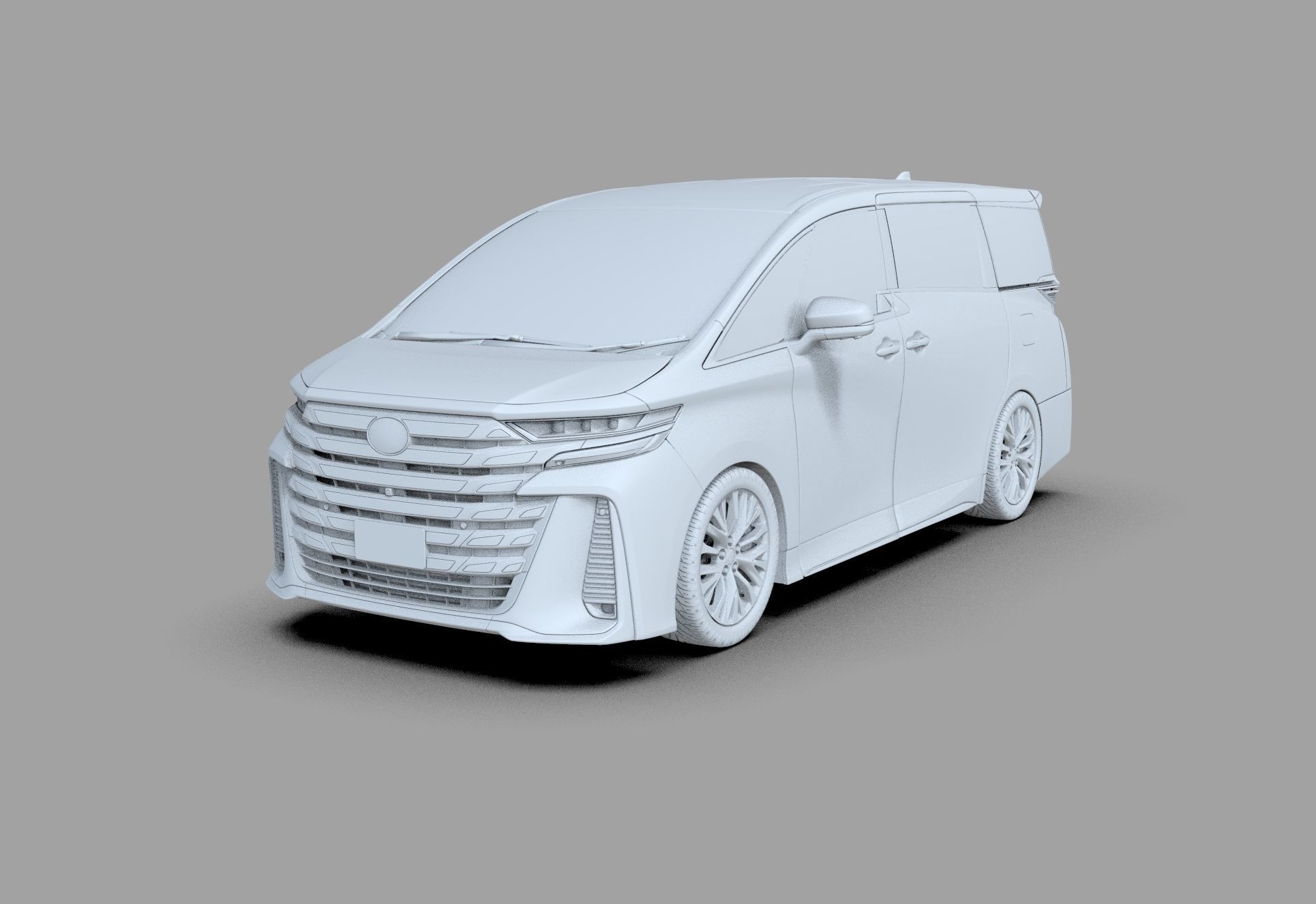 Toyota Alphard Vellfire 2023 HQ interior 3D model_63