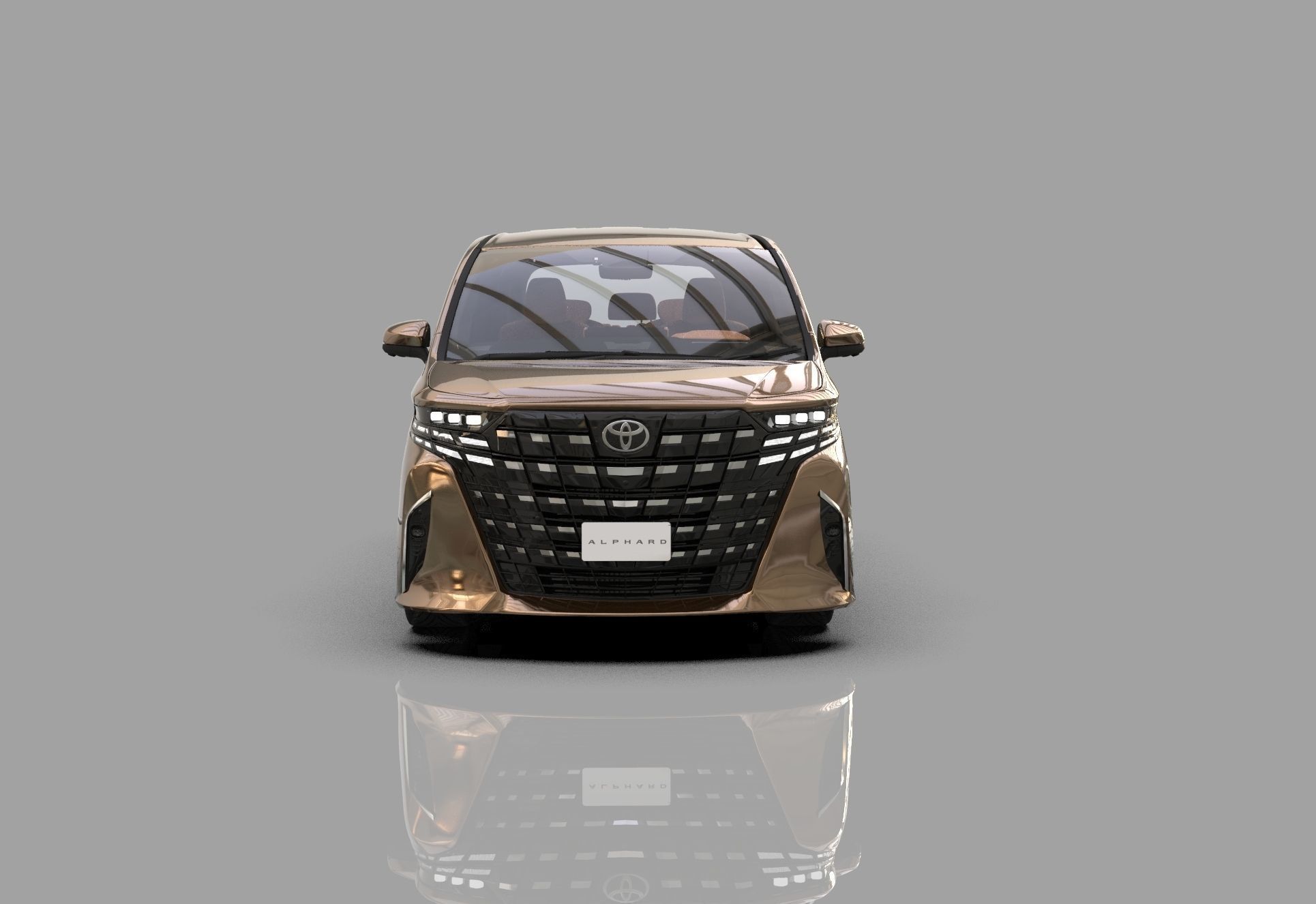 Toyota Alphard Vellfire 2023 HQ interior 3D model_21