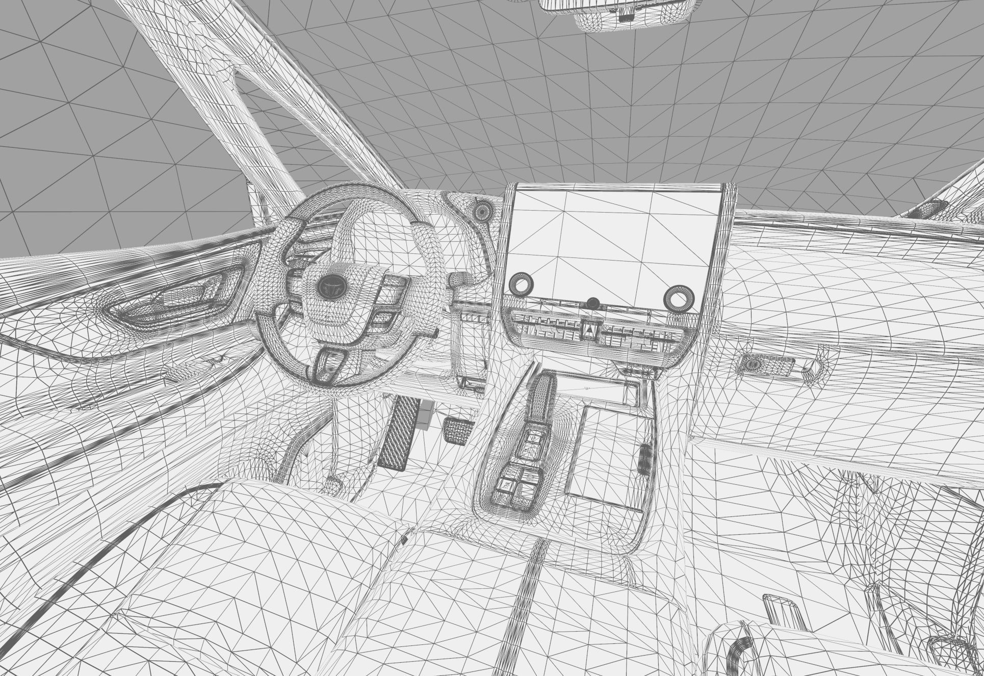 Toyota Alphard Vellfire 2023 HQ interior 3D model_72