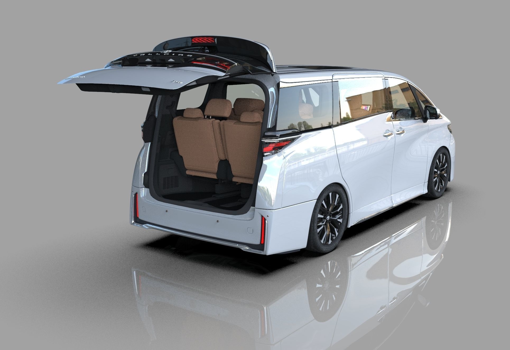 Toyota Alphard Vellfire 2023 HQ interior 3D model_42