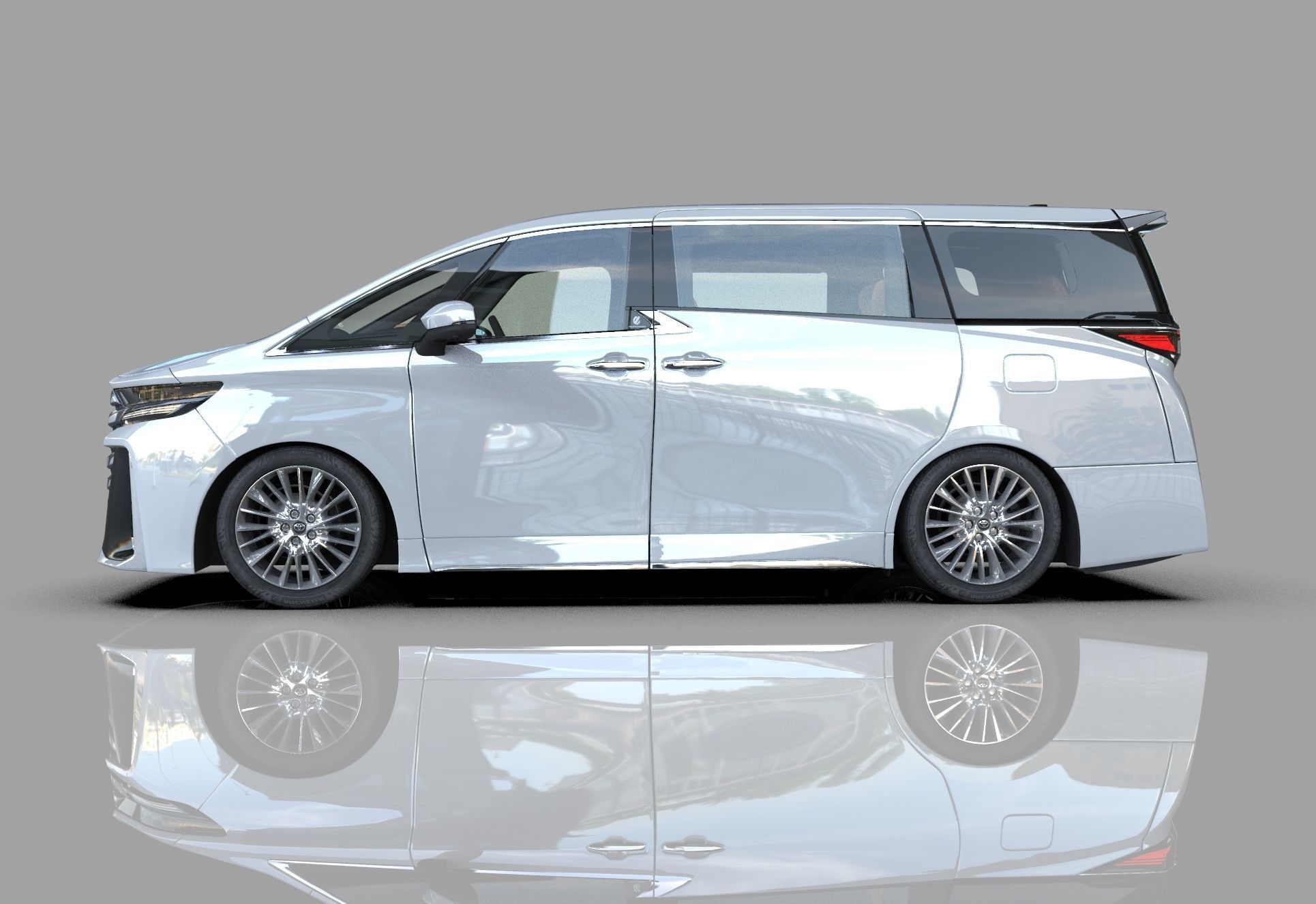 Toyota Alphard Vellfire 2023 HQ interior 3D model_33