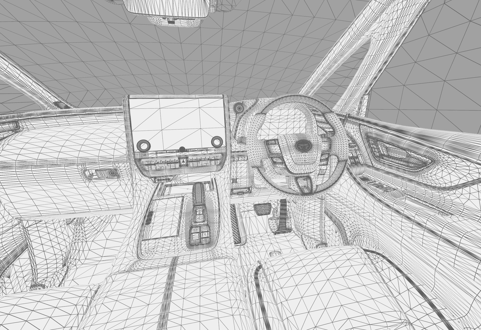 Toyota Alphard Vellfire 2023 HQ interior 3D model_73