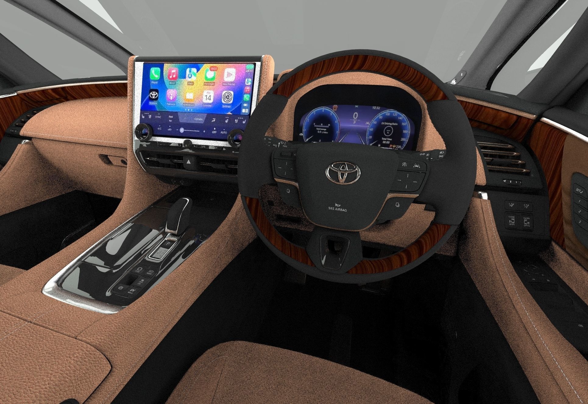 Toyota Alphard Vellfire 2023 HQ interior 3D model_47