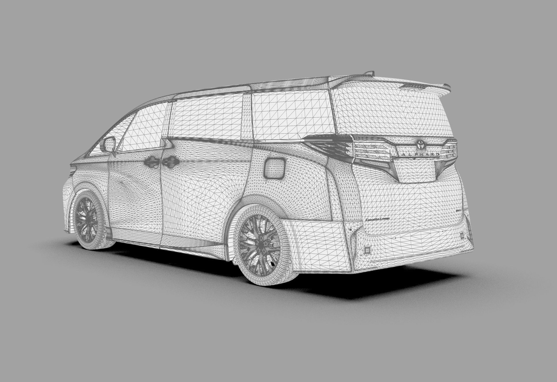Toyota Alphard Vellfire 2023 HQ interior 3D model_71