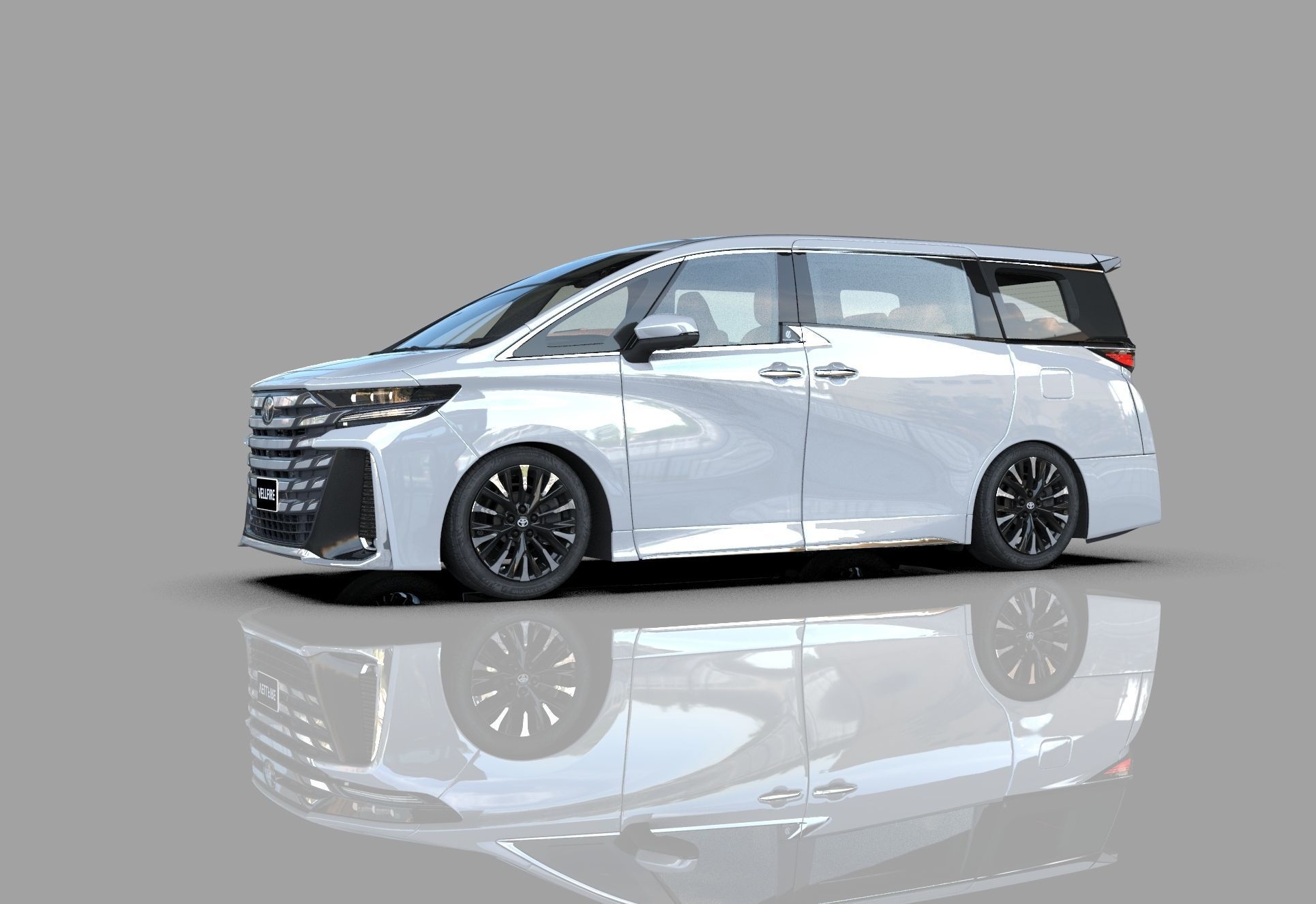 Toyota Alphard Vellfire 2023 HQ interior 3D model_31