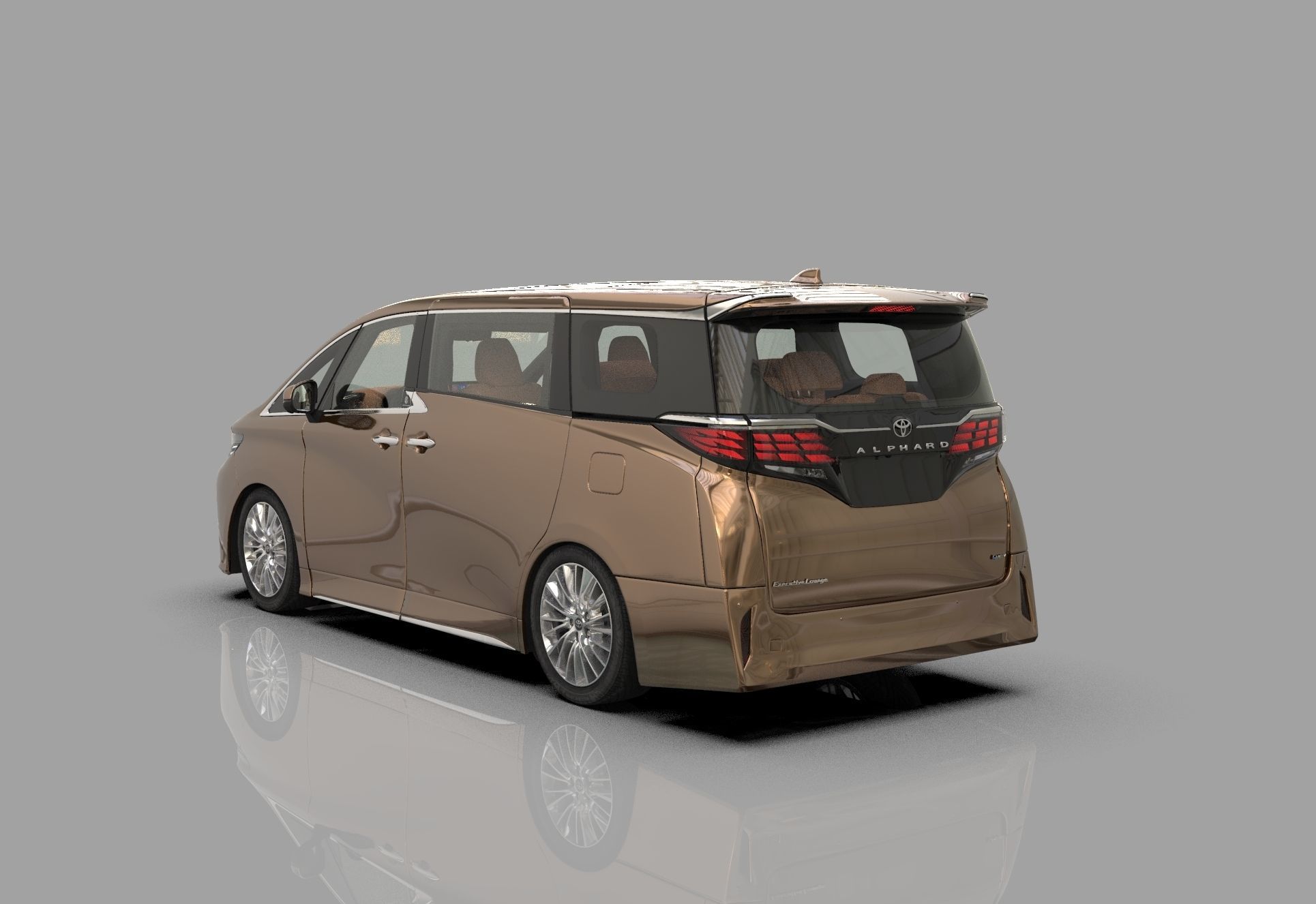 Toyota Alphard Vellfire 2023 HQ interior 3D model_4