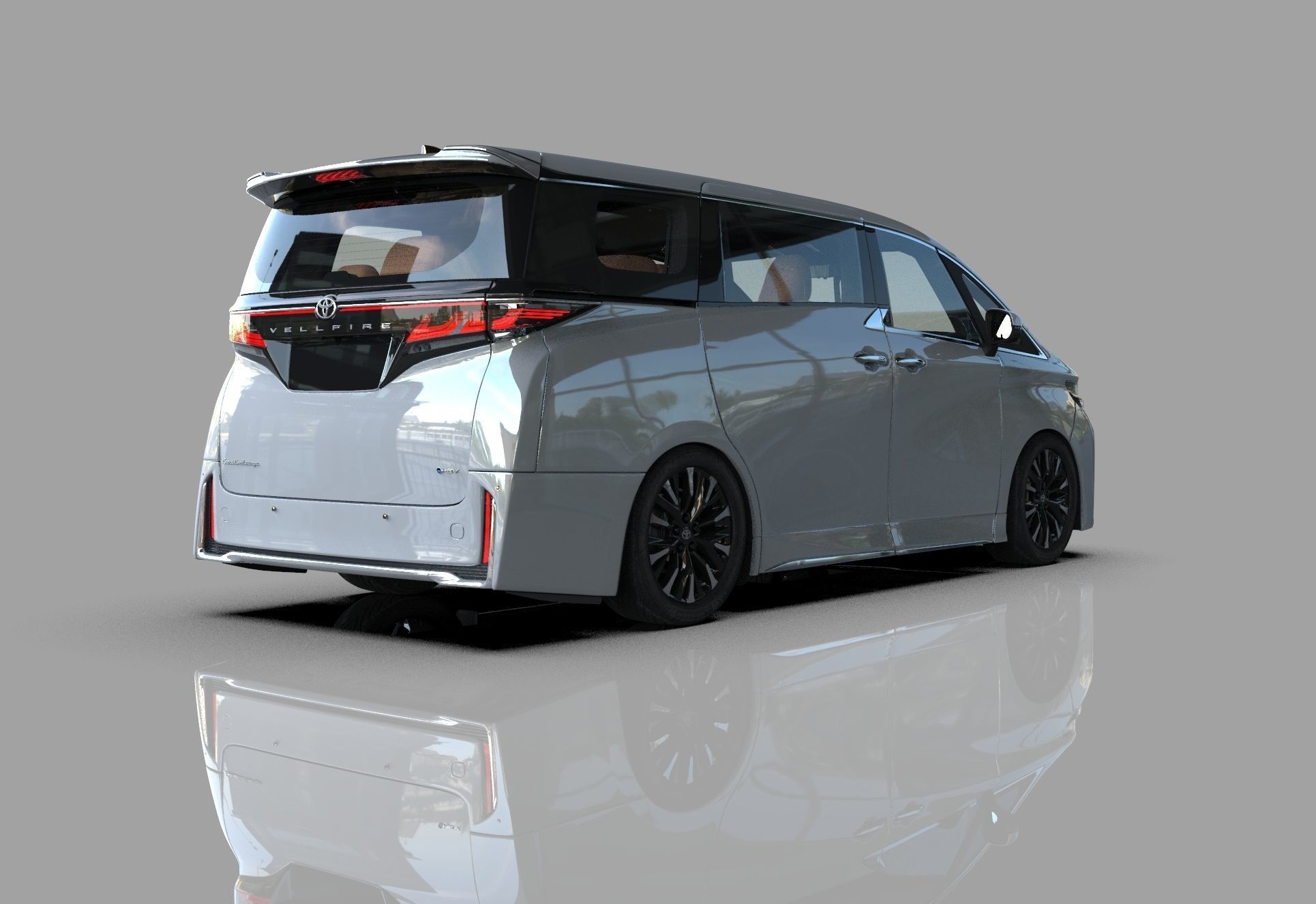 Toyota Alphard Vellfire 2023 HQ interior 3D model_38