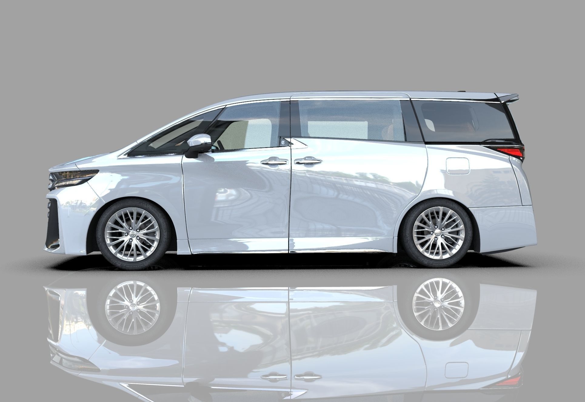 Toyota Alphard Vellfire 2023 HQ interior 3D model_34