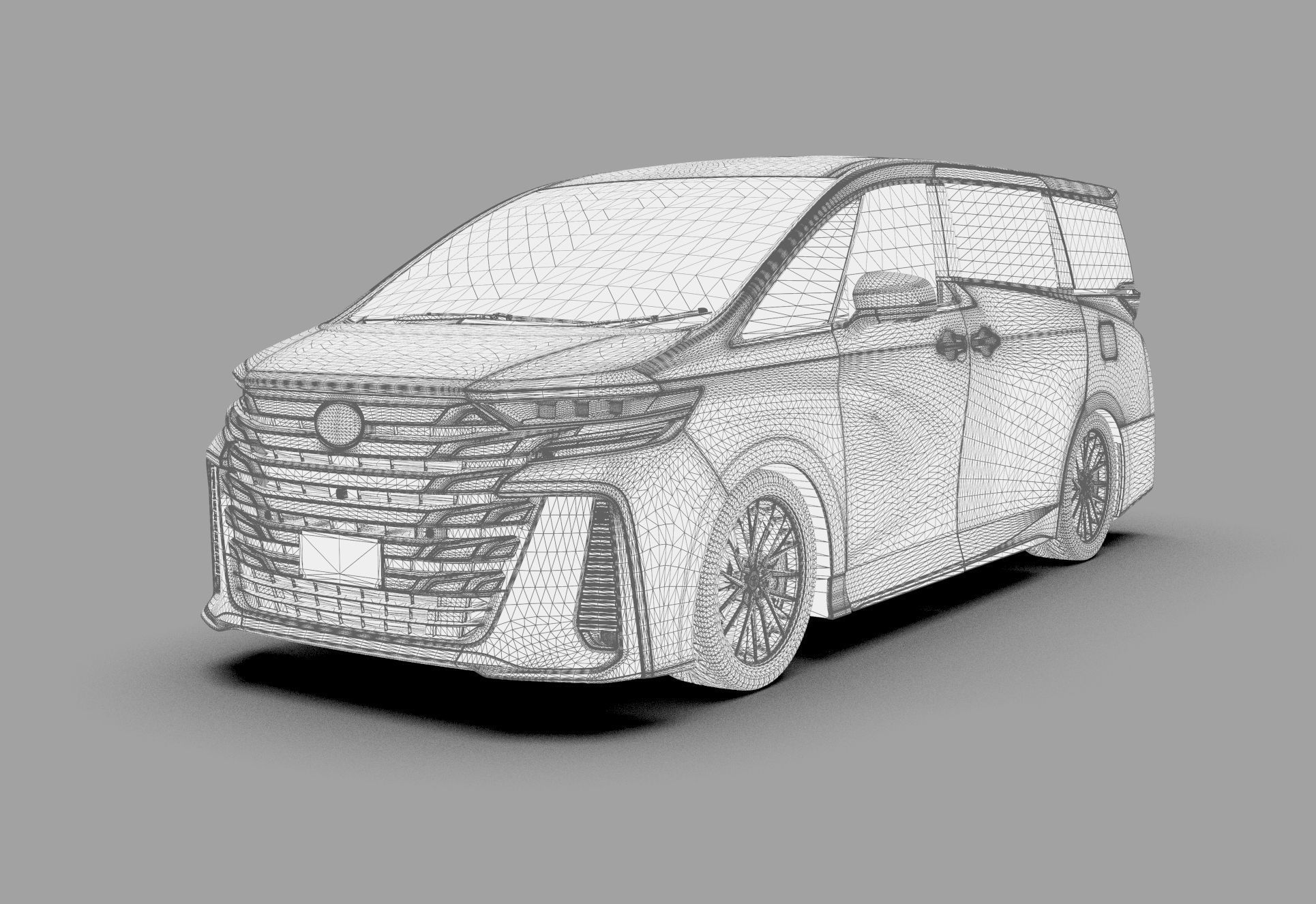 Toyota Alphard Vellfire 2023 HQ interior 3D model_83