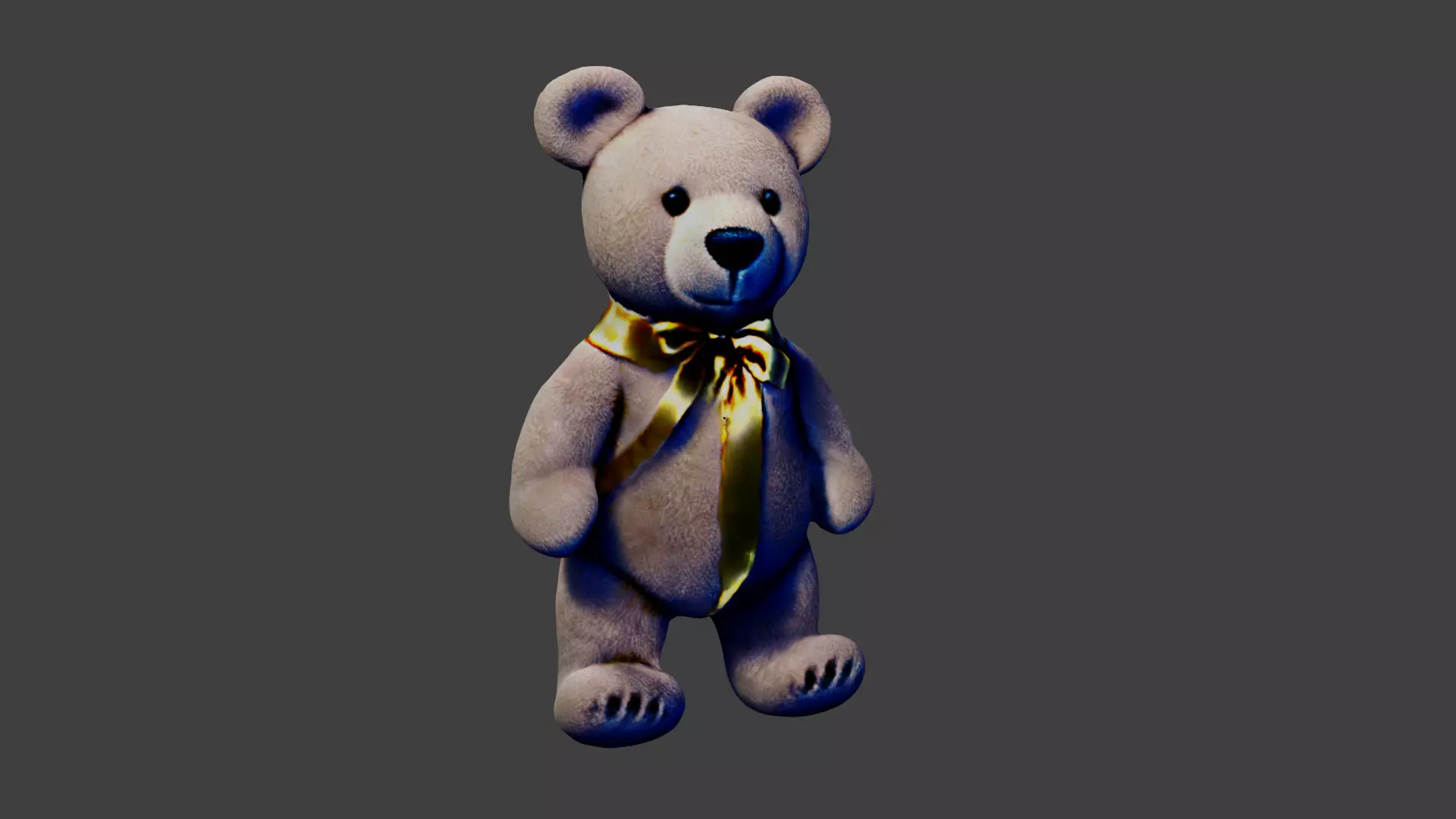 Teddy Bear Low-poly 3D model_0