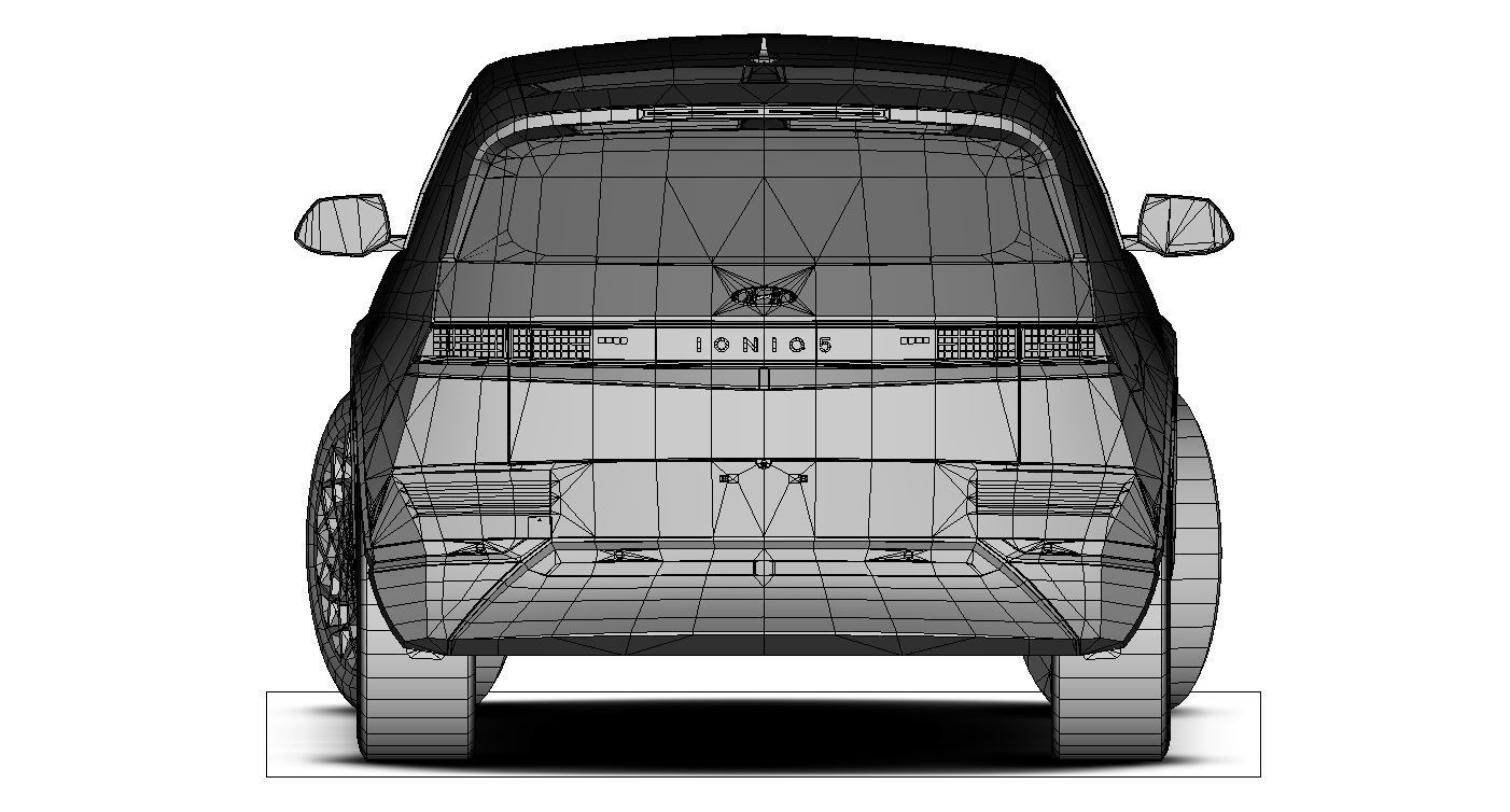 Hyundai Ioniq 5 Limited US-Spec 2023 Gameready Low-poly 3D model_19