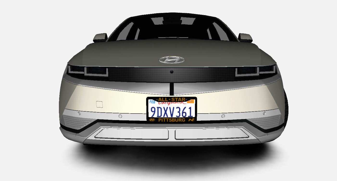 Hyundai Ioniq 5 Limited US-Spec 2023 Gameready Low-poly 3D model_7