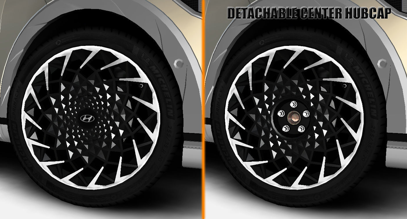 Hyundai Ioniq 5 Limited US-Spec 2023 Gameready Low-poly 3D model_12