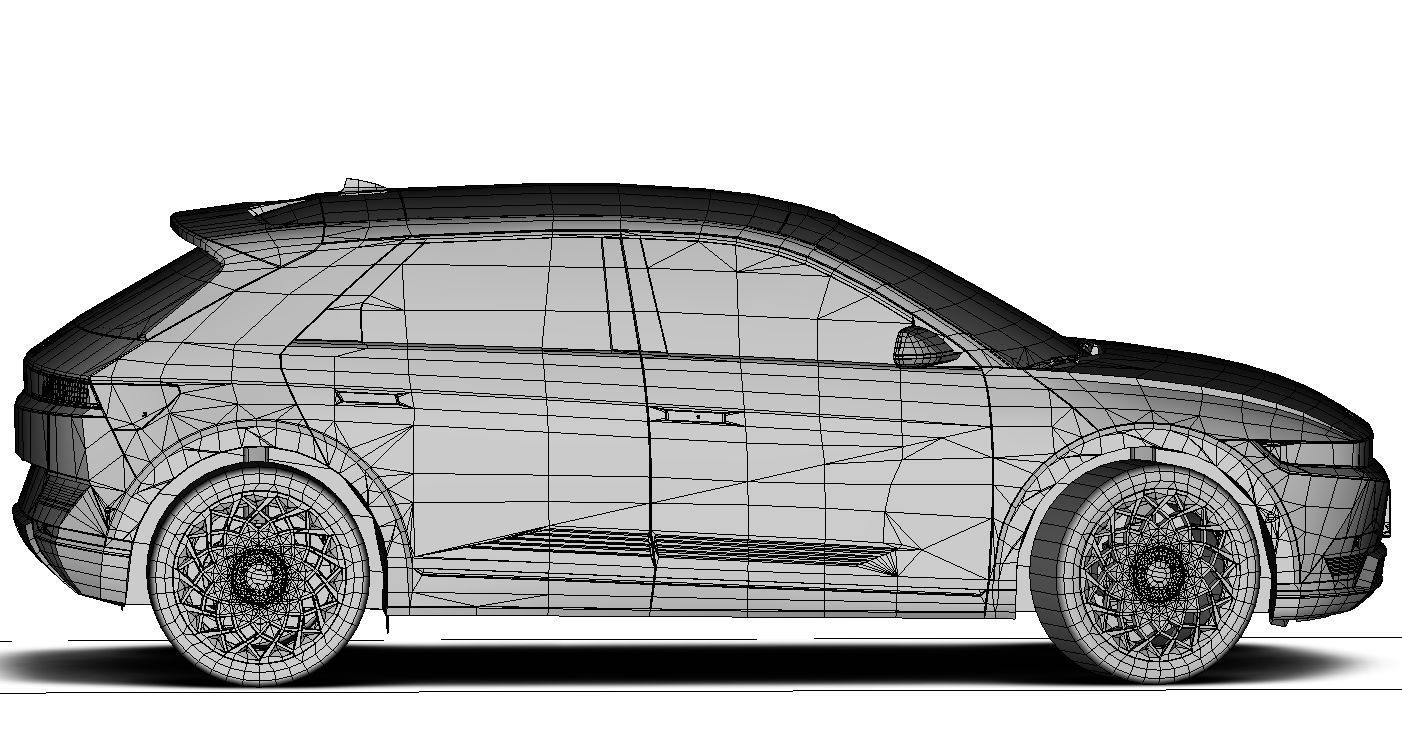 Hyundai Ioniq 5 Limited US-Spec 2023 Gameready Low-poly 3D model_17