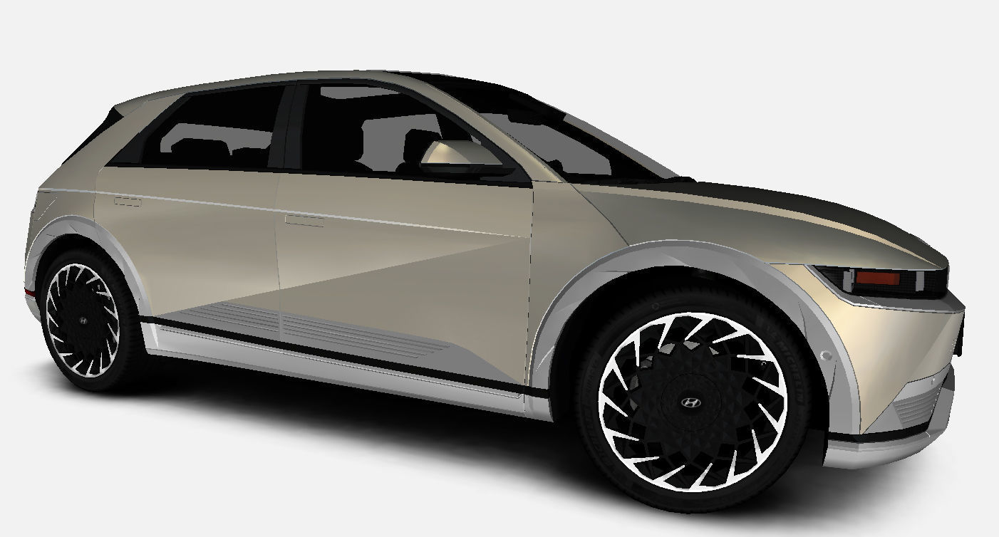 Hyundai Ioniq 5 Limited US-Spec 2023 Gameready Low-poly 3D model_1