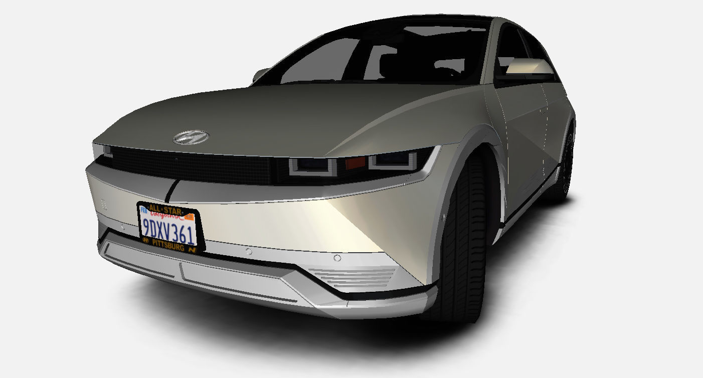 Hyundai Ioniq 5 Limited US-Spec 2023 Gameready Low-poly 3D model_6
