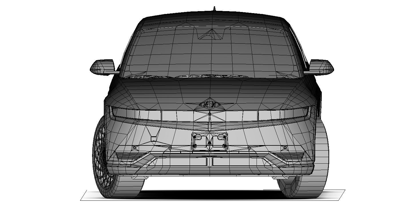 Hyundai Ioniq 5 Limited US-Spec 2023 Gameready Low-poly 3D model_21