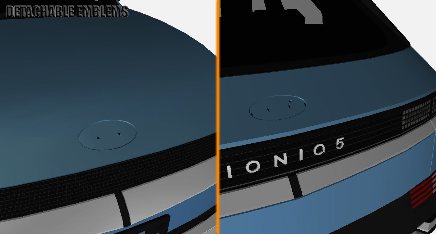 Hyundai Ioniq 5 Limited US-Spec 2023 Gameready Low-poly 3D model_14