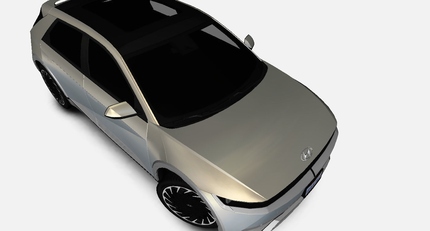 Hyundai Ioniq 5 Limited US-Spec 2023 Gameready Low-poly 3D model_8