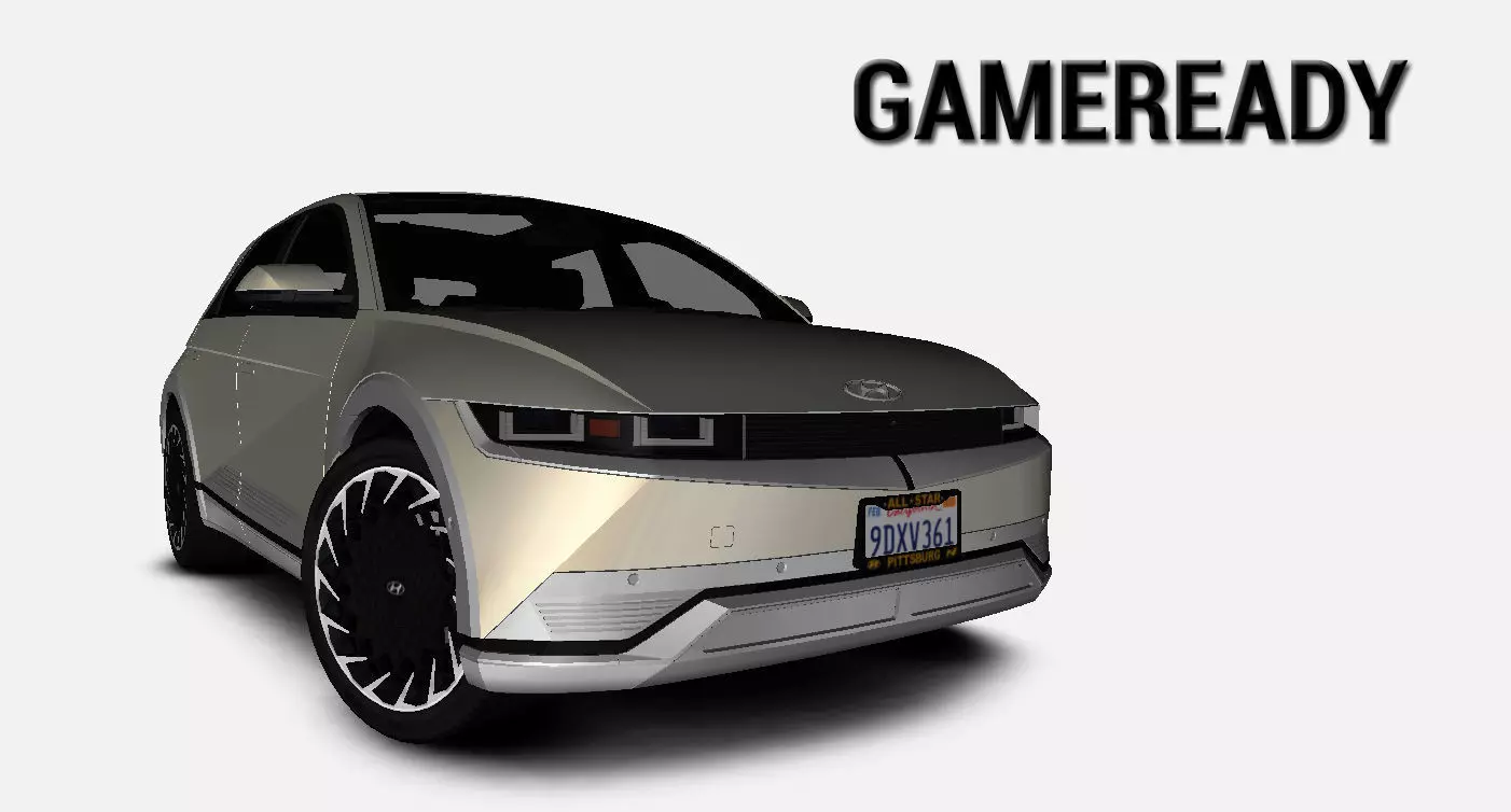 Hyundai Ioniq 5 Limited US-Spec 2023 Gameready Low-poly 3D model_0