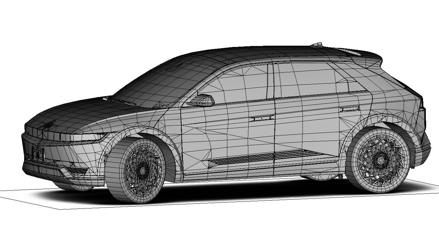 Hyundai Ioniq 5 Limited US-Spec 2023 Gameready Low-poly 3D model_20