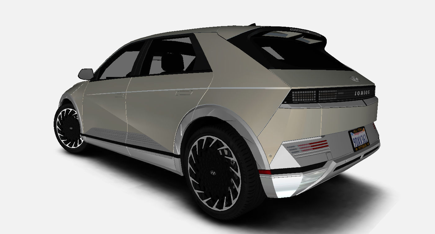 Hyundai Ioniq 5 Limited US-Spec 2023 Gameready Low-poly 3D model_5