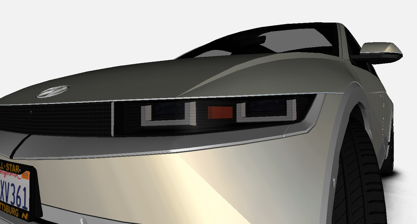 Hyundai Ioniq 5 Limited US-Spec 2023 Gameready Low-poly 3D model_10