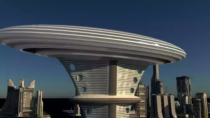 Futuristic buildings