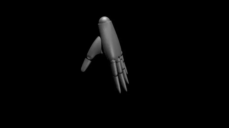 Hand of a female robot Free 3D model