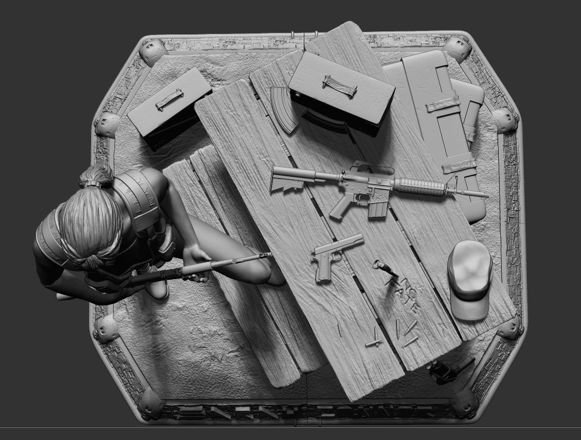 Sarah Connor - v3d 3D print model_2