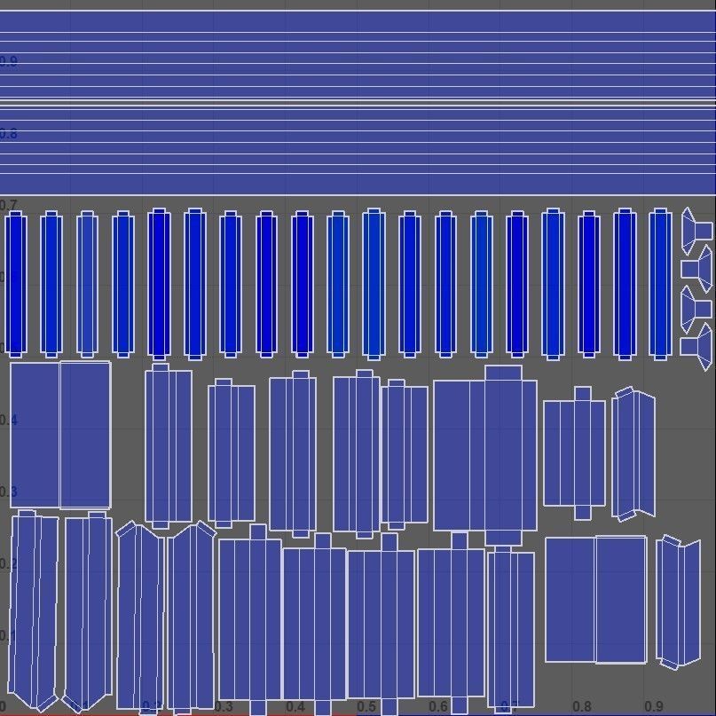 Back to the Future 3 - Delorean and Locomotive Low-poly 3D model_11