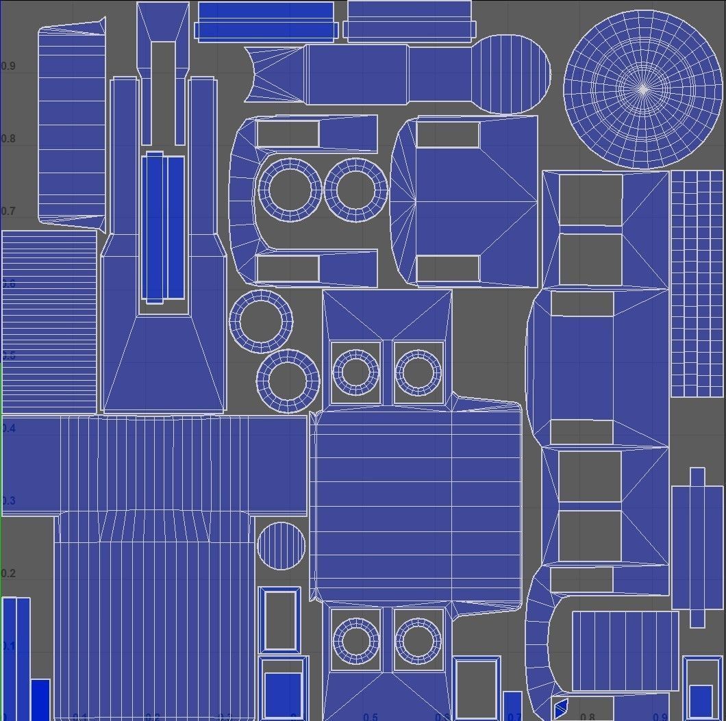 Back to the Future 3 - Delorean and Locomotive Low-poly 3D model_9