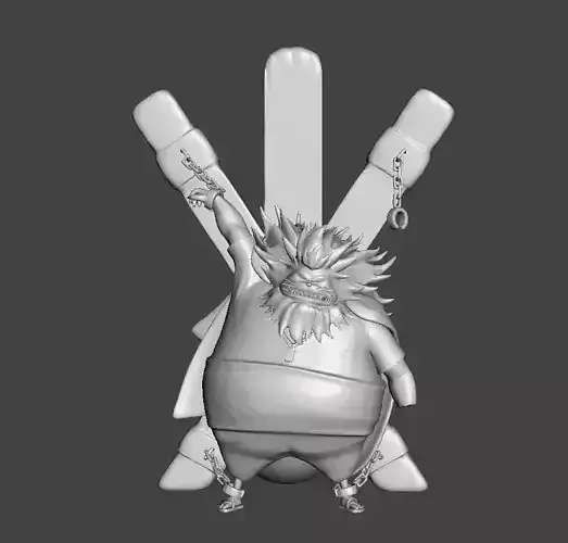 Nekomamushi Chained 3D Model 3D print model
